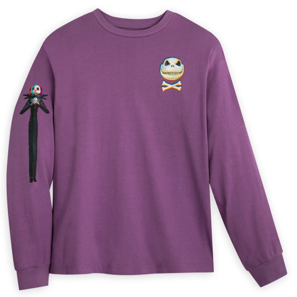 NEW Jack Skellington The Nightmare Before Christmas Long Sleeve Shirt Size Large
